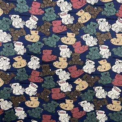 针织面料婴幼儿童印花全棉满底涂料印花平纹数码印花