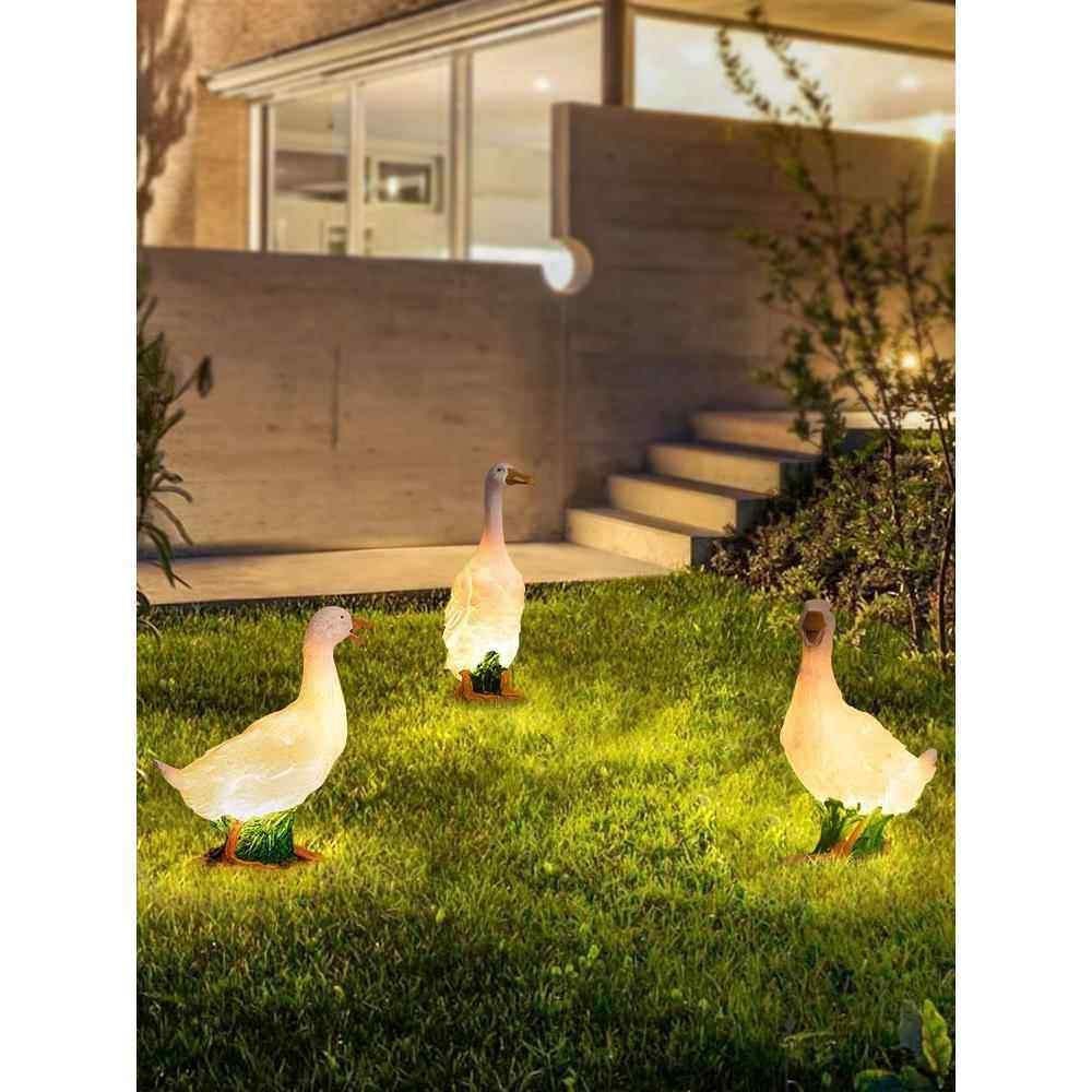 户外灯庭院灯景观灯庭院布置装饰灯动物白鹅草坪灯地灯