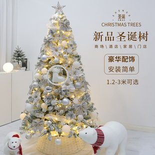 圣诞节装 网红家用高级感ins风套餐diy摆件 饰 白色圣诞树2024新款