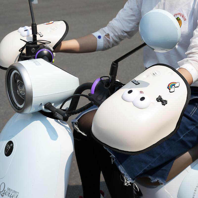 电动车夏季防晒把套电瓶自行车3D防水隔热手柄套电摩防风遮阳把套