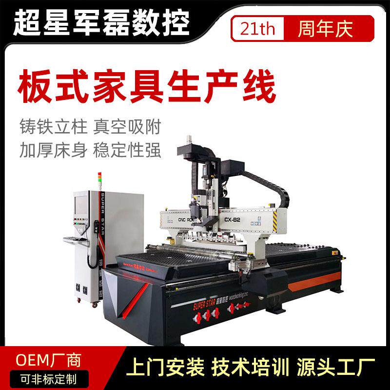 全屋板材四工序数控开料机板式家具木工大型cnc智能数控雕刻设备