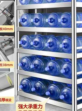 不锈F997H957钢厨房置物架地多层架微波炉能收纳架多落功储物家用