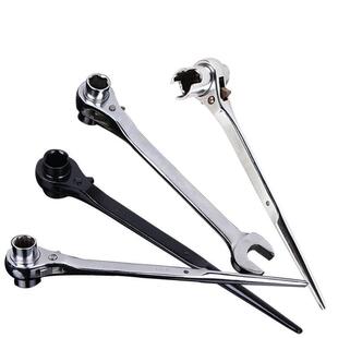 尖尾快速棘轮扳手架子工木工扣件扳手豁口快丝电工扳手快速套筒快