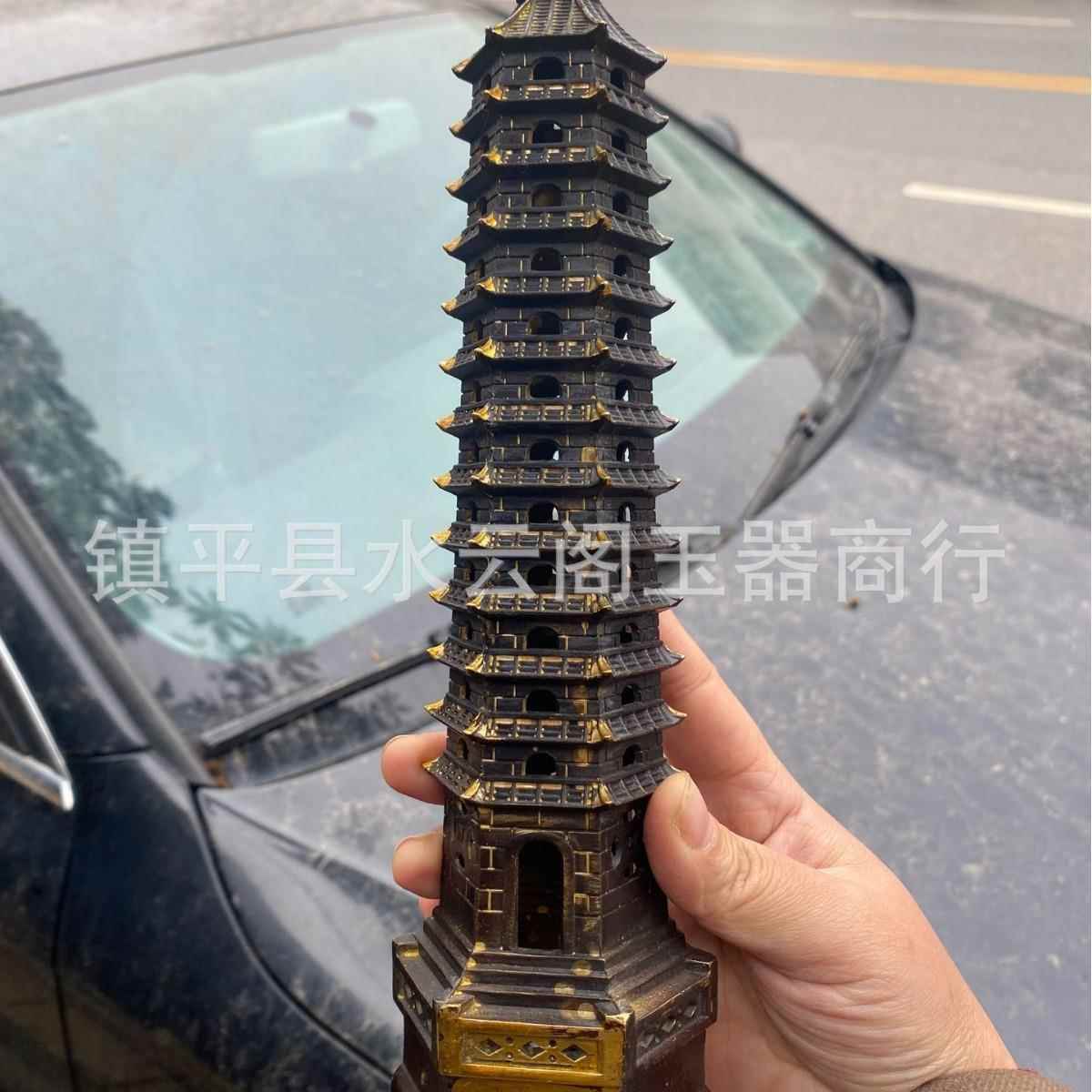 全铜文昌塔摆件13层十三层宝塔工艺品七层九层学生书桌摆设装饰品