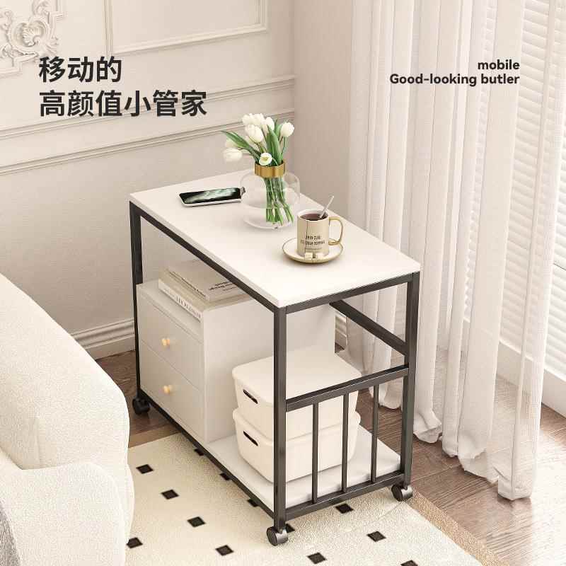 发边GUU几桌家用奶油风侧边出租房可移动沙边客厅小户型简柜约小