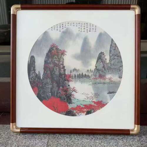 国画条边框艺术画框十字实木画框木条线条2230R木框十字绣画画松