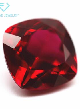 正方形培育红石 方枕形实验室培植再生长Ruby鸽血红石
