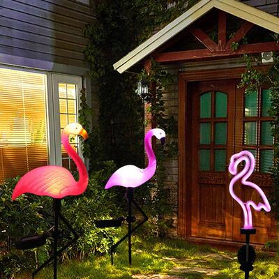 Solar Flamingo Light LED Outdoor Courtyard Lamp Garden Light