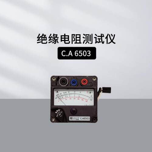 法国CA CHAUVIN ARNOUX模拟绝缘电阻仪CA6503手摇绝缘表