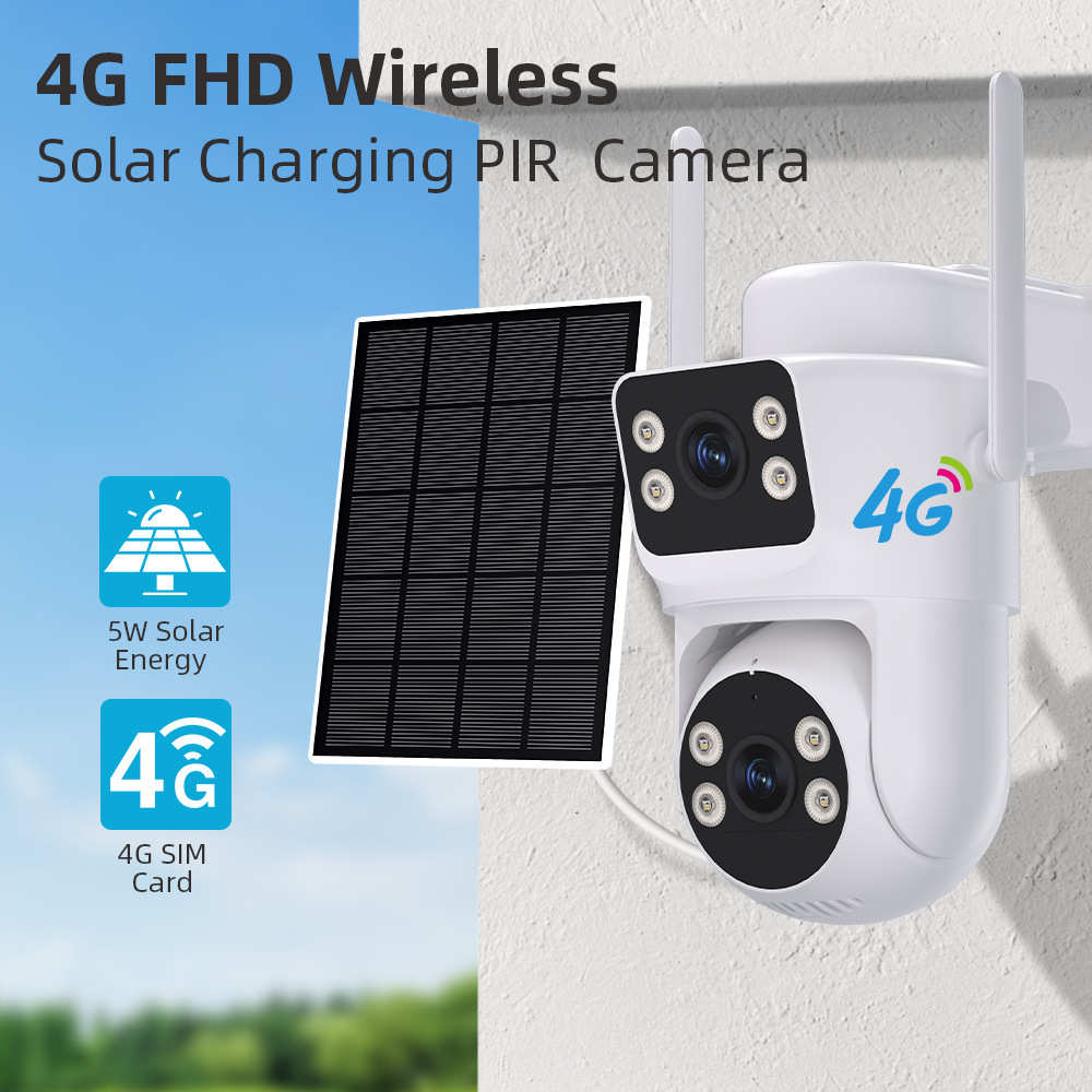 iCsee 4G solar aov camera海外防水4g免流量太阳能AOV监控摄像头
