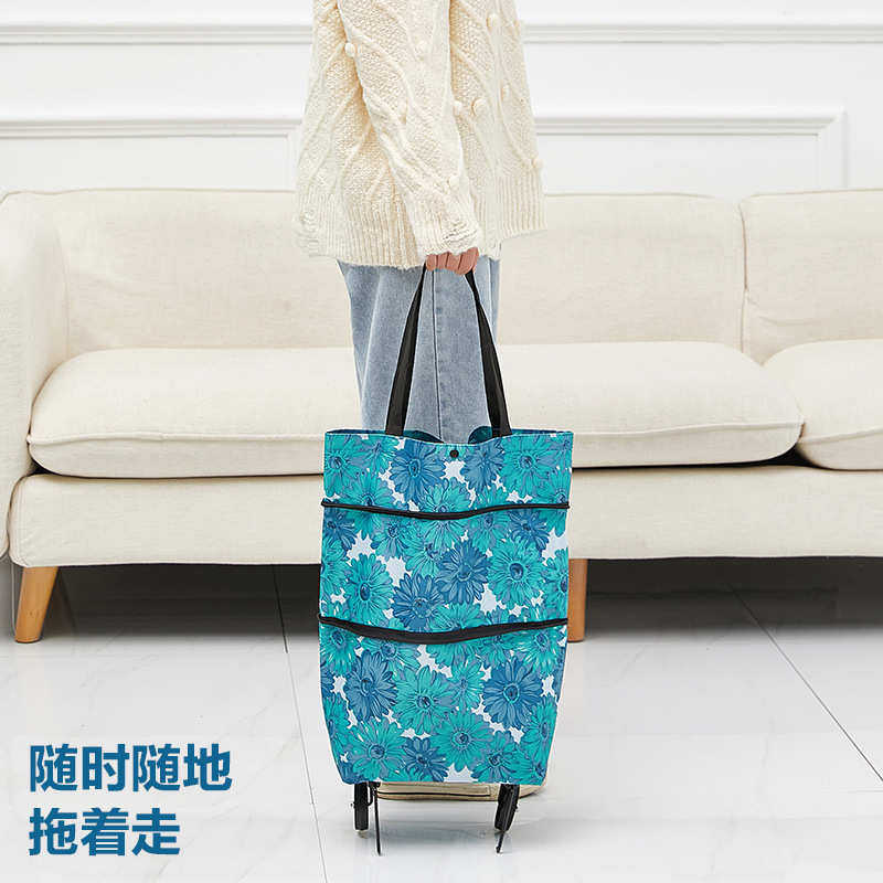 折叠可背式购物车 便携拖轮挂袋 手提包可变买菜车410,收纳整理,购物袋/环保袋/帆布袋,淘宝优惠券,粉丝福利购,淘宝优惠卷