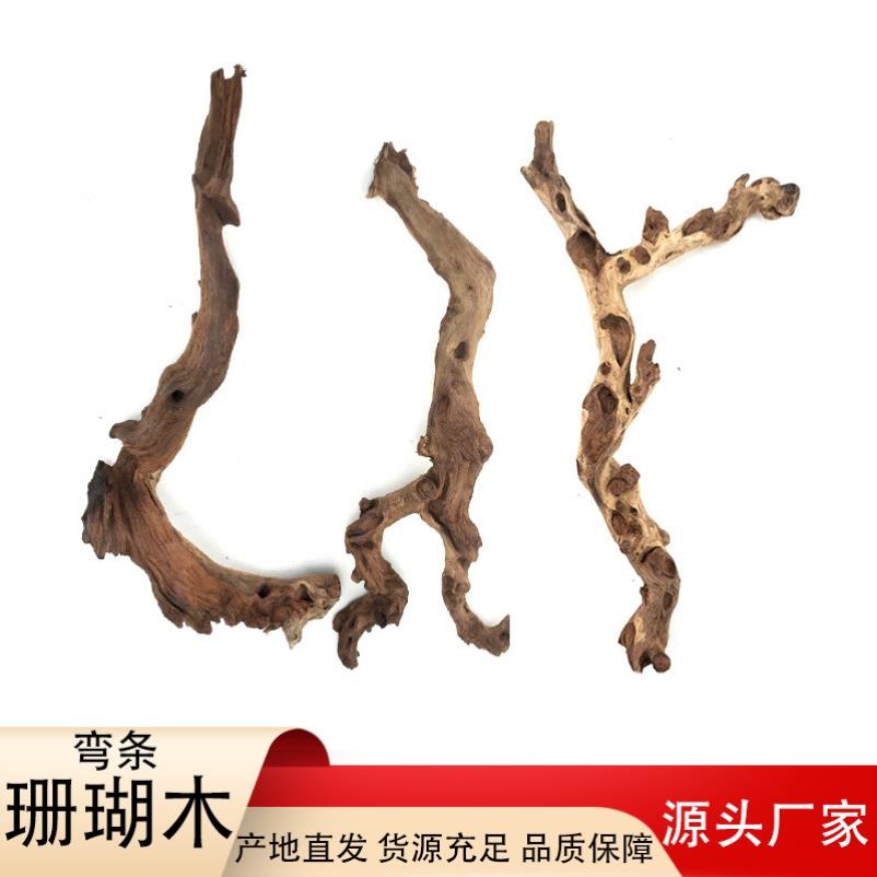 枝条枯树枝盆景沉木 仿真迎客松禅意枯木花艺植物墙软珊瑚木弯条