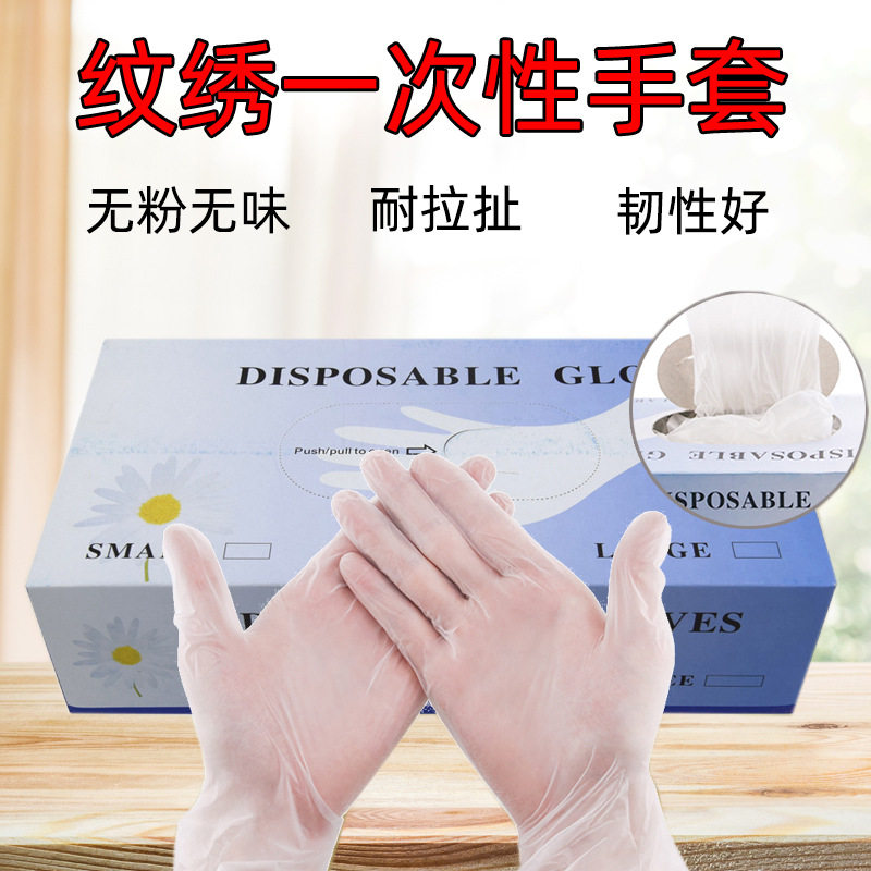 一次性手套PC乳胶手套美容院专用按摩身体头疗足浴推拿美甲手套