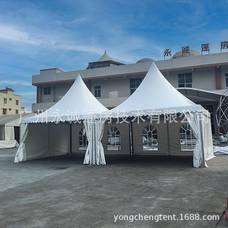 户外尖顶帐篷欧式帐篷婚礼摄影白色帐篷展会活动广告车展帐篷
