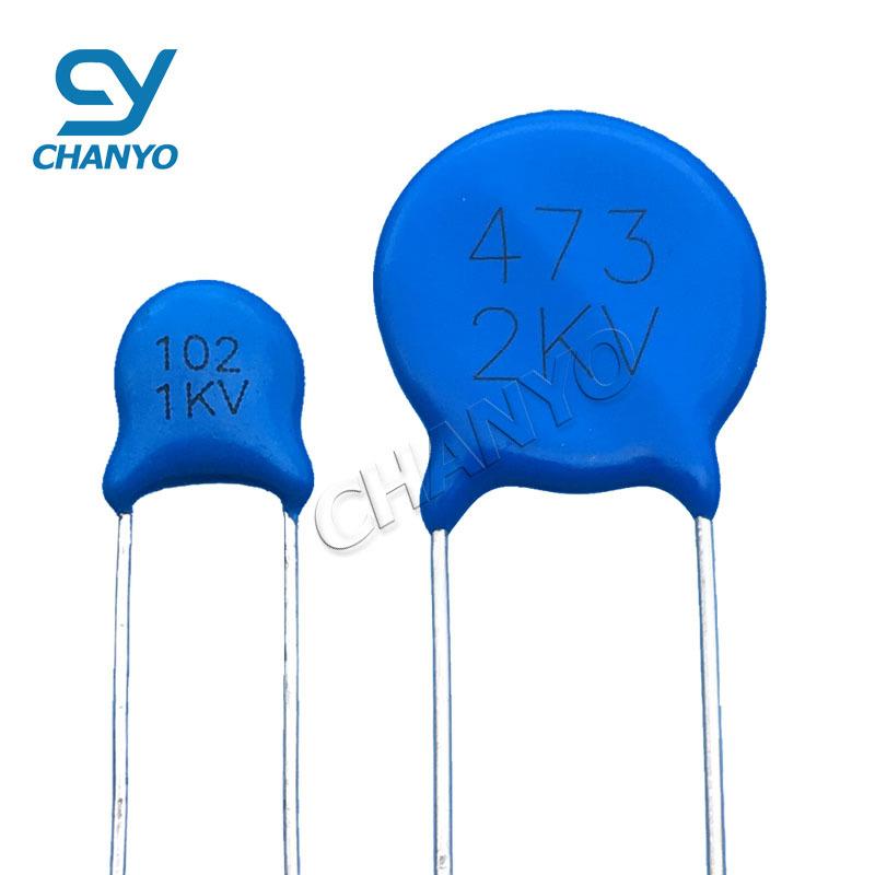 高压瓷片电容0.1uf500V104Zφ7.5P5陶瓷电容104Z