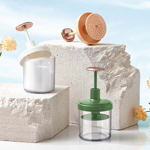 Foaming bottle for facial cleanser, automatic spring foam di