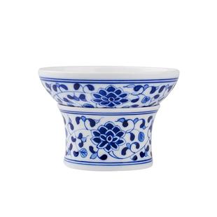 瓷都窑火 景德镇手绘青花白瓷茶漏茶滤网 茶道配件手工陶瓷泡茶器