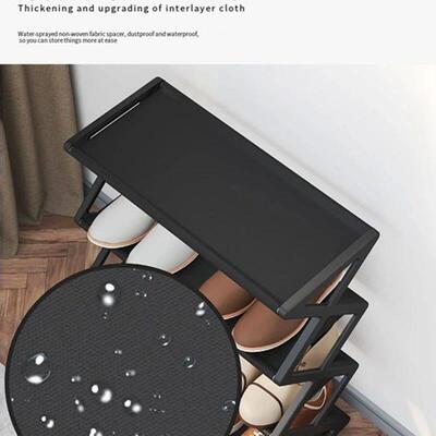 Multifunctional Steel Shoe Rack Assembly Shoecase For