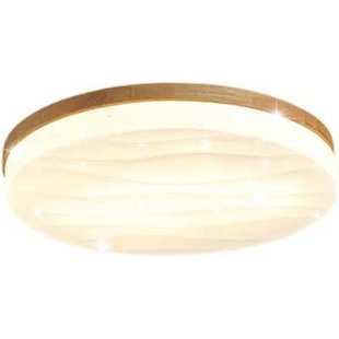 led吸顶灯木质圆形现代简约原木房间阳台灯具 卧室灯新款 日式 风格