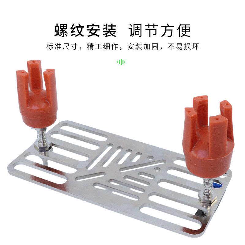 机械手气动工装治具铁板多孔位调节安装支架固定翻转板注塑机配件