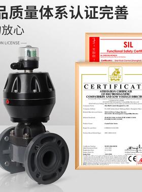 64回1X/S-10U气动法隔膜G阀UPVC塑料无品牌/耐酸碱兰耐氟铝合金气