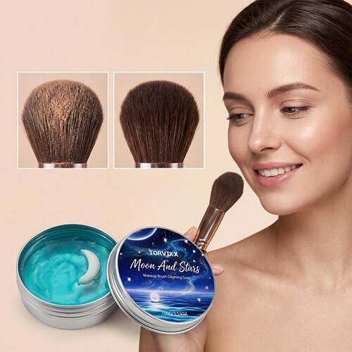 TORVIKX Makeup Brush Cleansing Soap: Gentle and Clean Formul