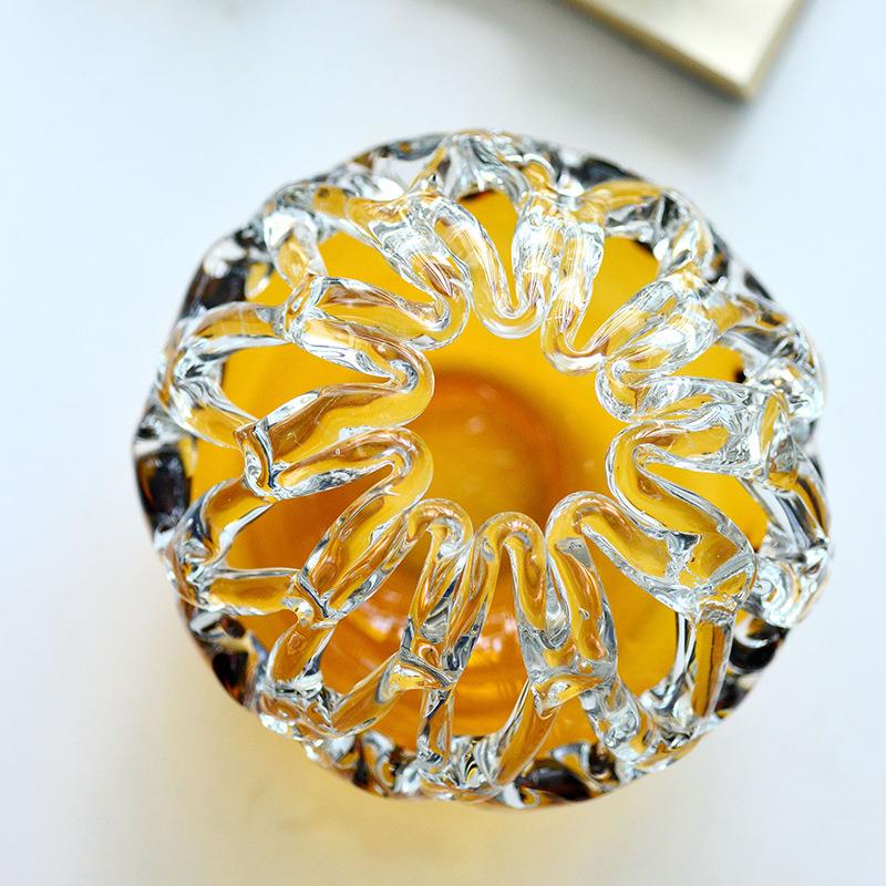 现代简约家居玻璃花瓶工艺品彩色玻璃花瓶桌面摆件玻璃花瓶工艺品
