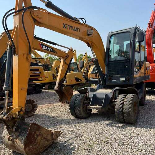 轮式挖机 新源重工轮式挖机 C75W 轮式挖机 B75S 劲工JG80S HT75W