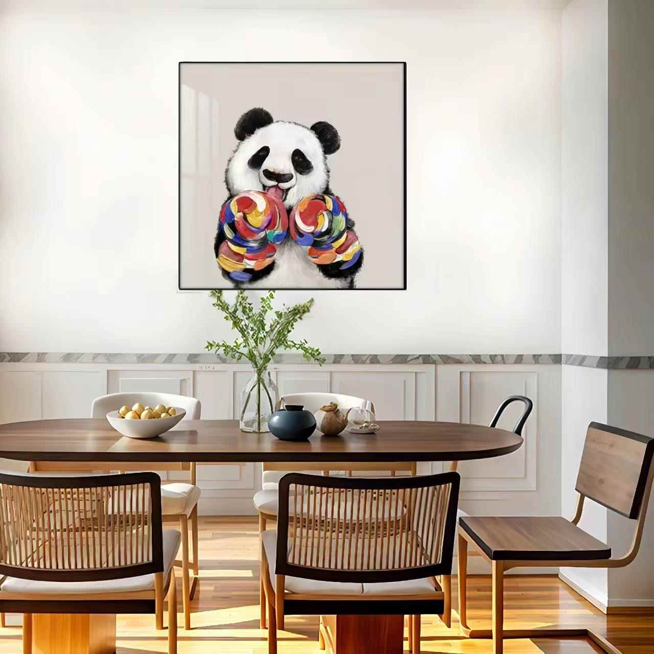 铝合金单层方形装饰画餐厅单幅晶瓷画挂画电表箱遮挡平面质感挂画图片