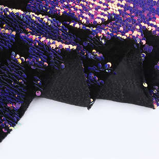 五厘亮片布 PET亮片绣 电脑绣花布 工艺品服饰灯饰面料