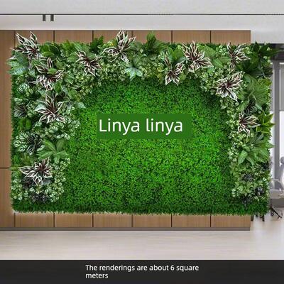 绿色植物墙模拟植物草坪墙装饰阳台室内外背景塑料花人造草坪