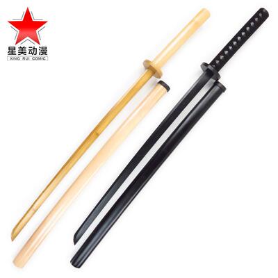 居合道剑术武术练习训练对练表演道具日本武士带鞘木刀105cm款