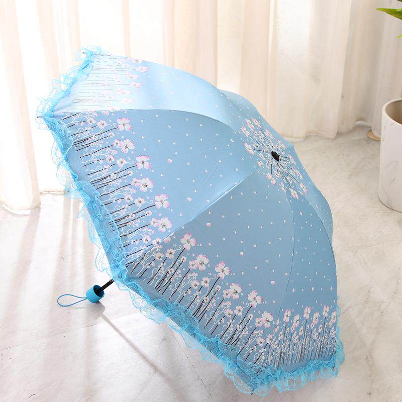 正品雨伞三折蕾丝雨花边伞女神遮阳伞学生防太阳防伞紫外线晴两晒