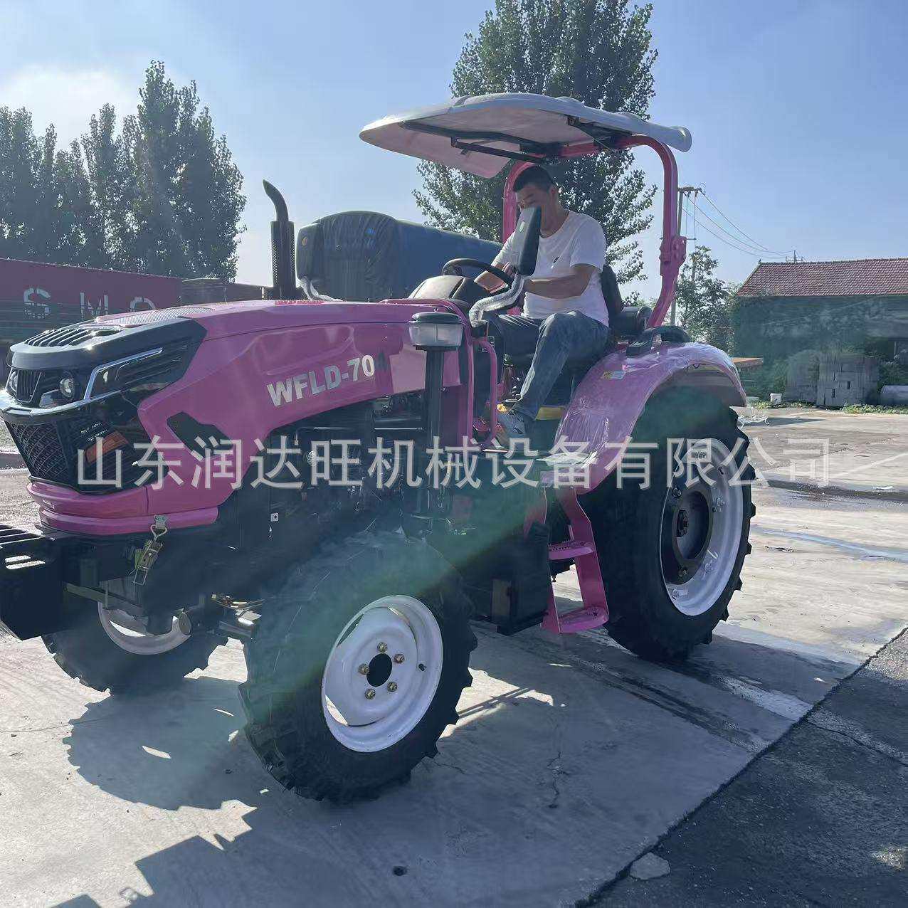 东方红动力中型75马力水旱拖拉机 柴油农用旋耕深松犁地机大棚果