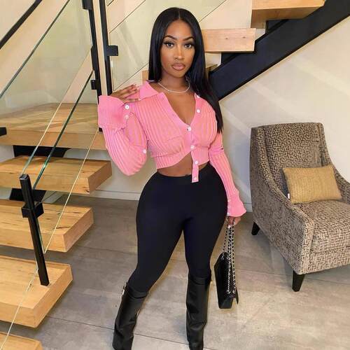 Women's single sweater knitted sweater top