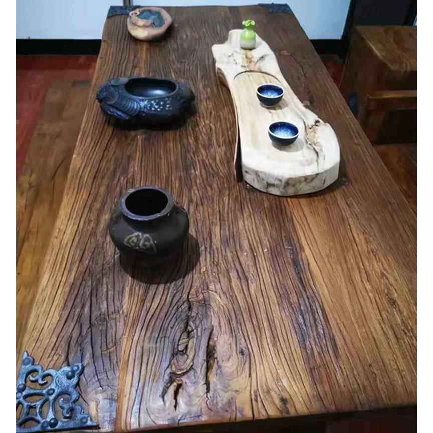 老榆木门板风化复古怀旧原木实木楼梯吧台禅意老茶桌茶台踏板定制,住宅家具,家用茶台/茶桌,淘宝优惠券,粉丝福利购,淘宝优惠卷