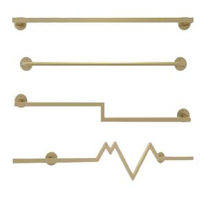 服装店衣架展示架上墙式金色正测挂女装店货架中岛童装陈列蒂兰雅