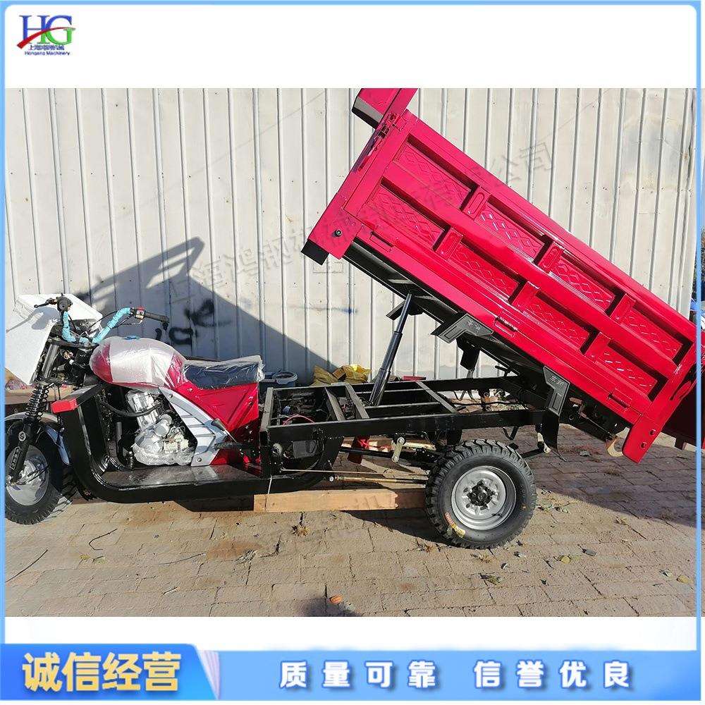 家用汽油摩托三轮车 山区载货农用自卸翻斗车 风冷粮食三轮运输车