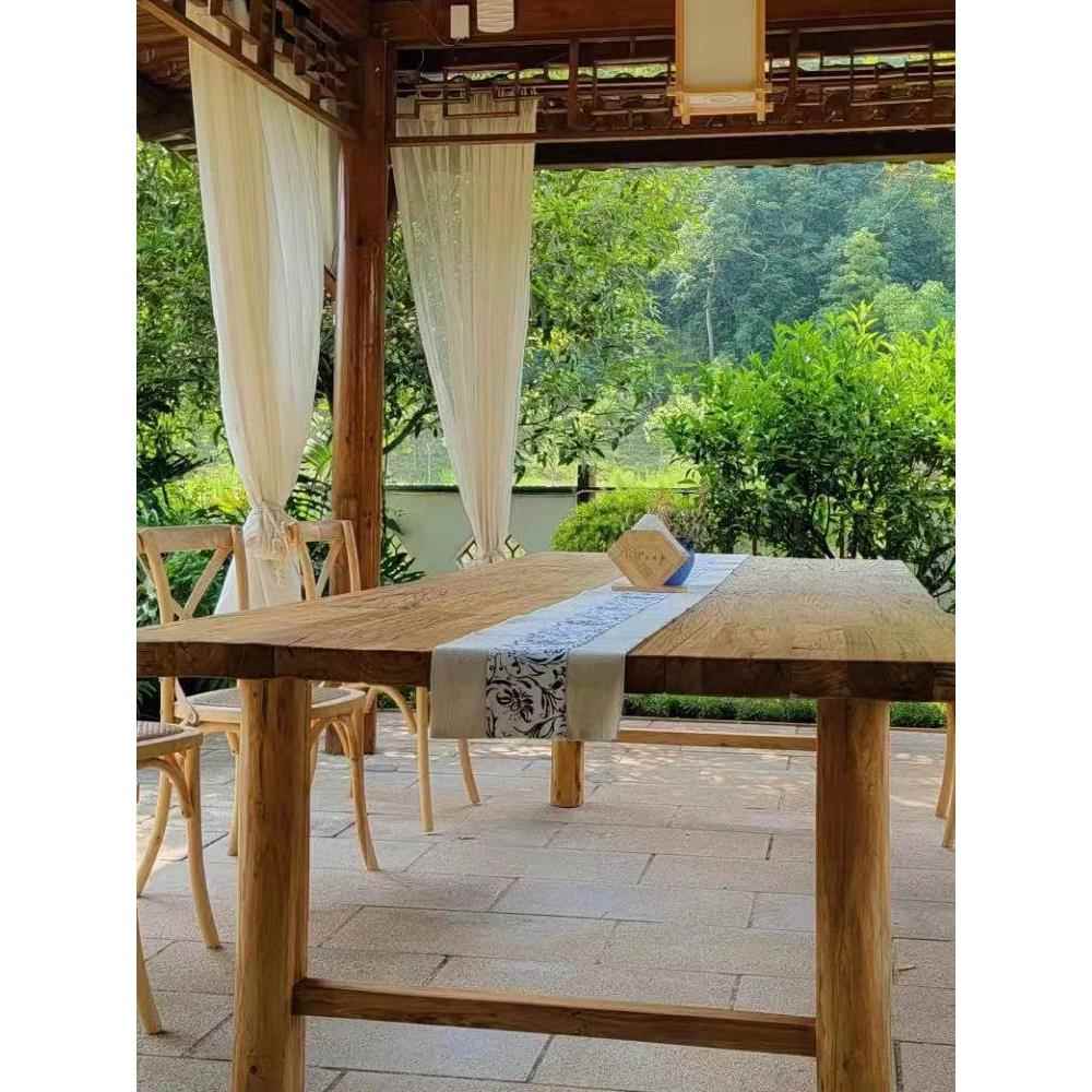 MRRL&老榆办桌面吧台窗台板子地板茶桌茶米台餐桌榻木榻可订实木