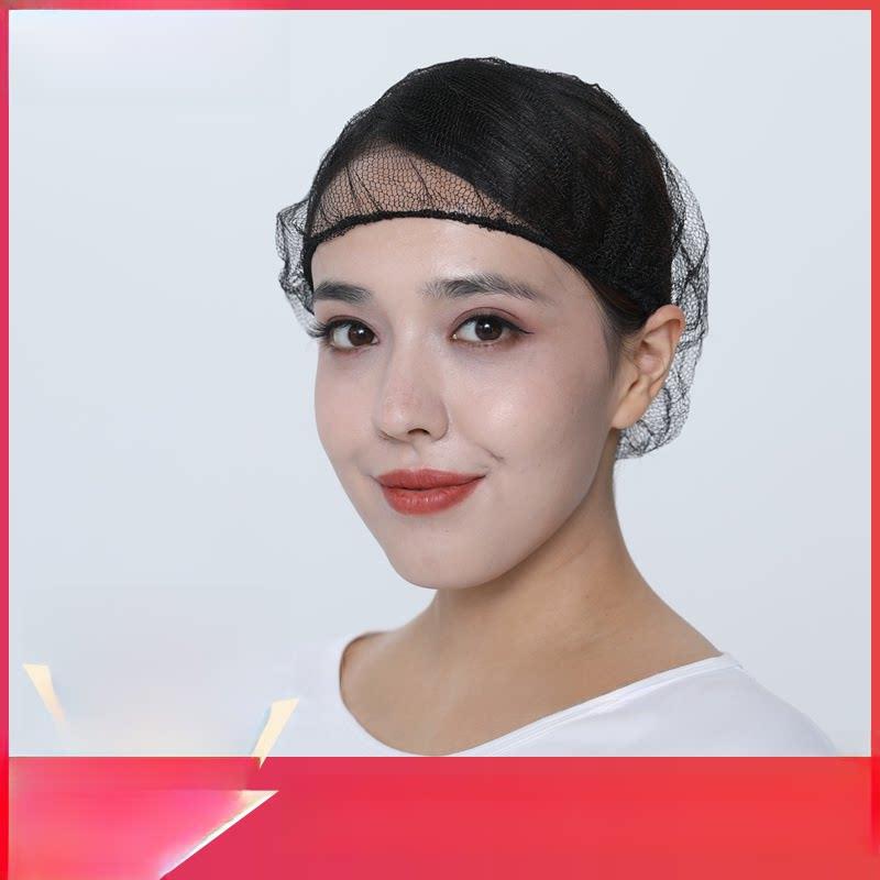 官方旗舰店帽子女款2026新款一次性圆帽尼龙发网黑色透气餐饮头罩图片