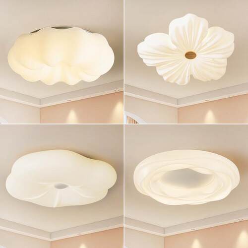 全光谱奶油风南瓜灯云朵现代简约吸顶灯吊灯卧室灯ins风网红灯具