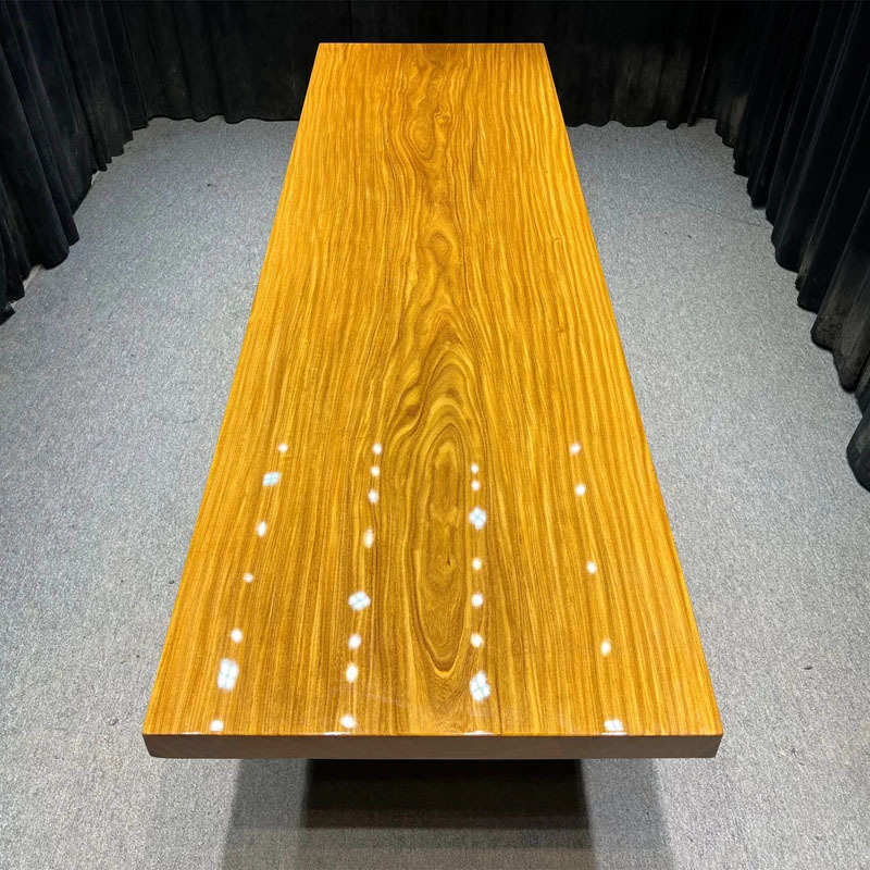 非洲柚木实木大板桌原木老板办公桌花梨大板红木茶桌茶台餐桌整板