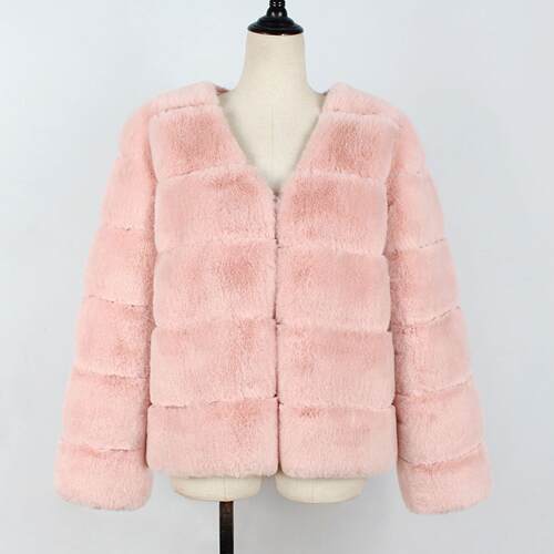 Warm plush jacket imitation jacket