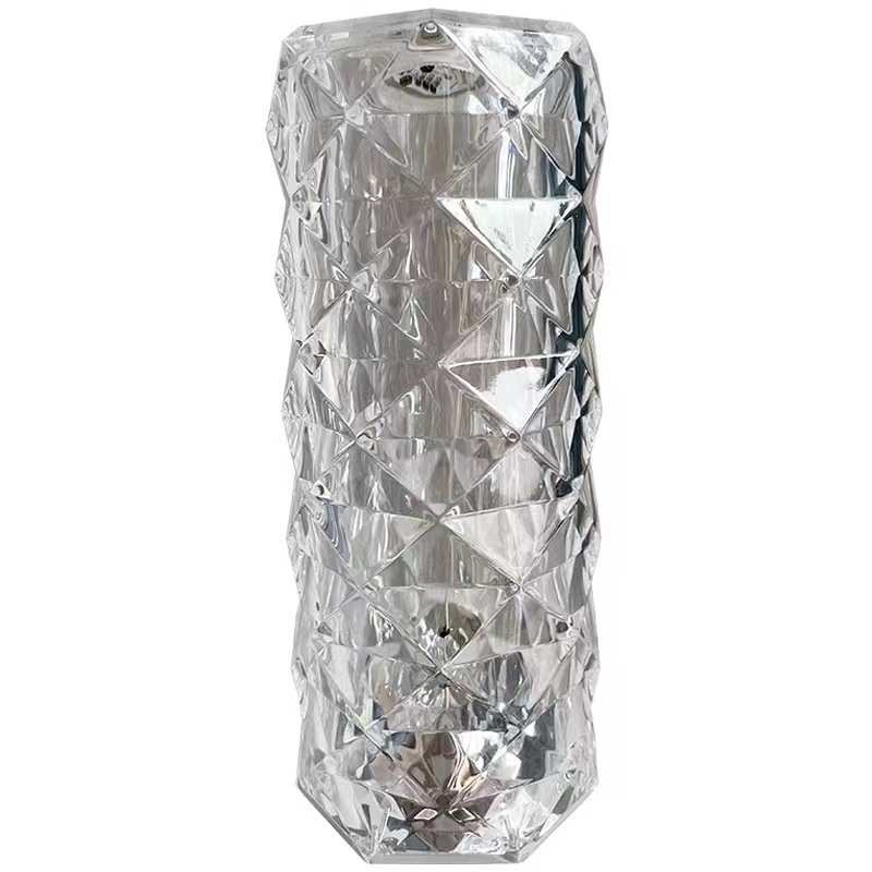 水晶台灯 卧室房间玫瑰装饰灯 感应插电情调氛围灯浪漫充电小夜灯