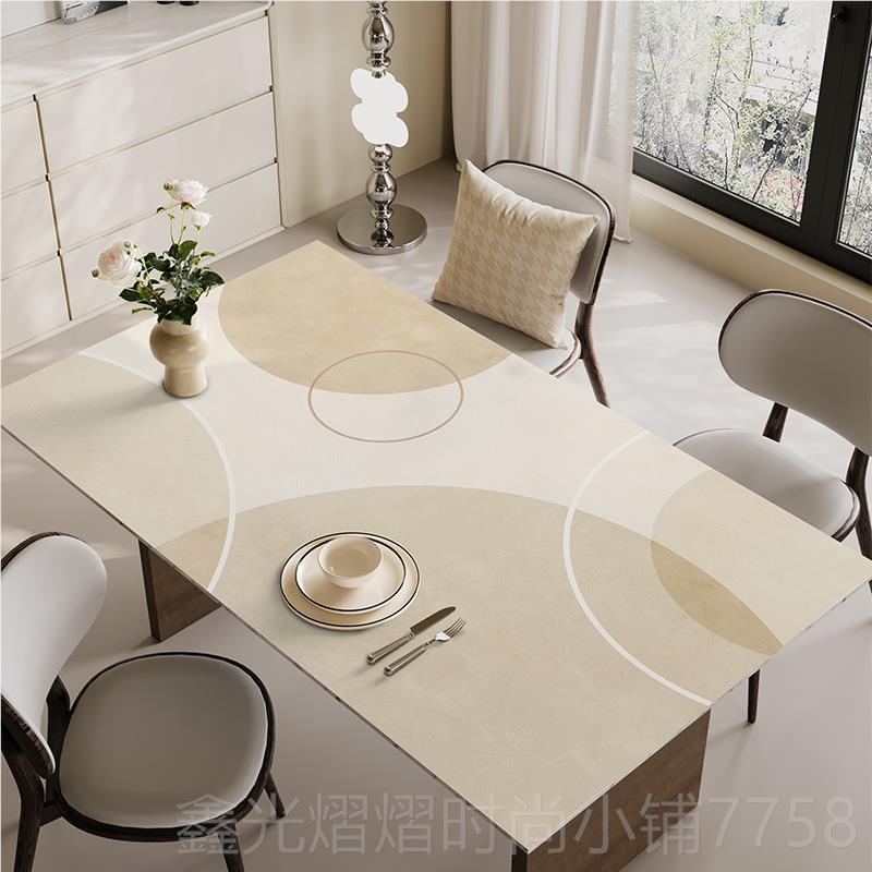 正品侘寂风桌布防防油免洗防烫隔热餐pcv皮革茶几桌垫轻奢高级水
