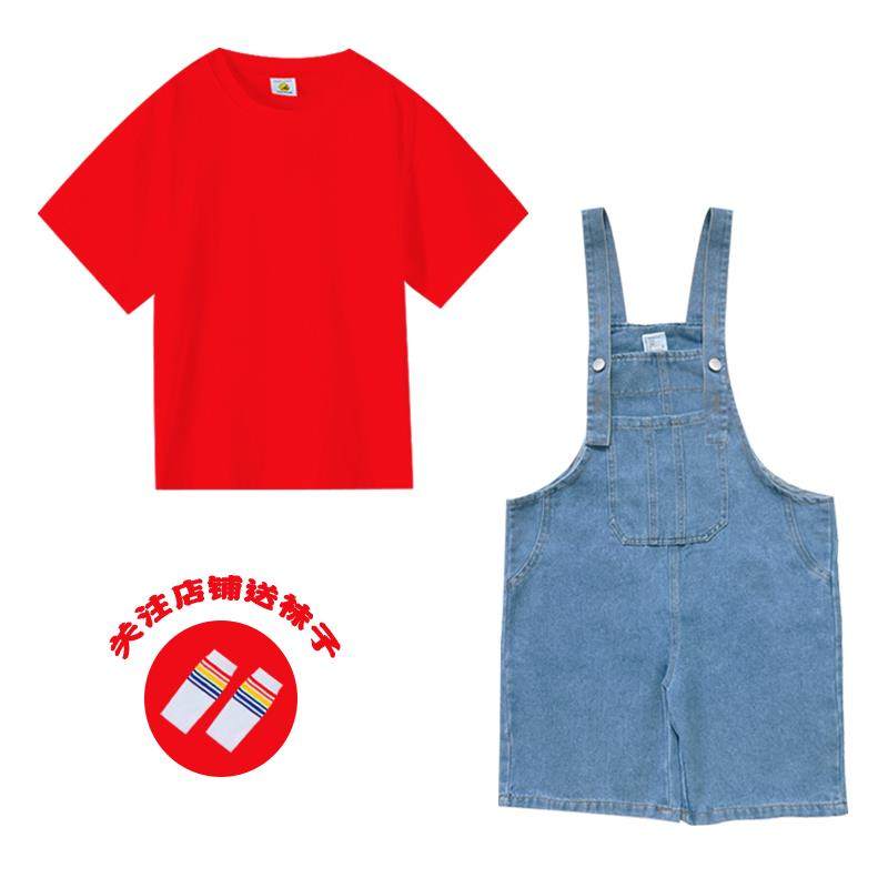 正品六一幼儿演园大合唱表装抱婴袋裤舞团体蹈儿童啦啦操服演出服