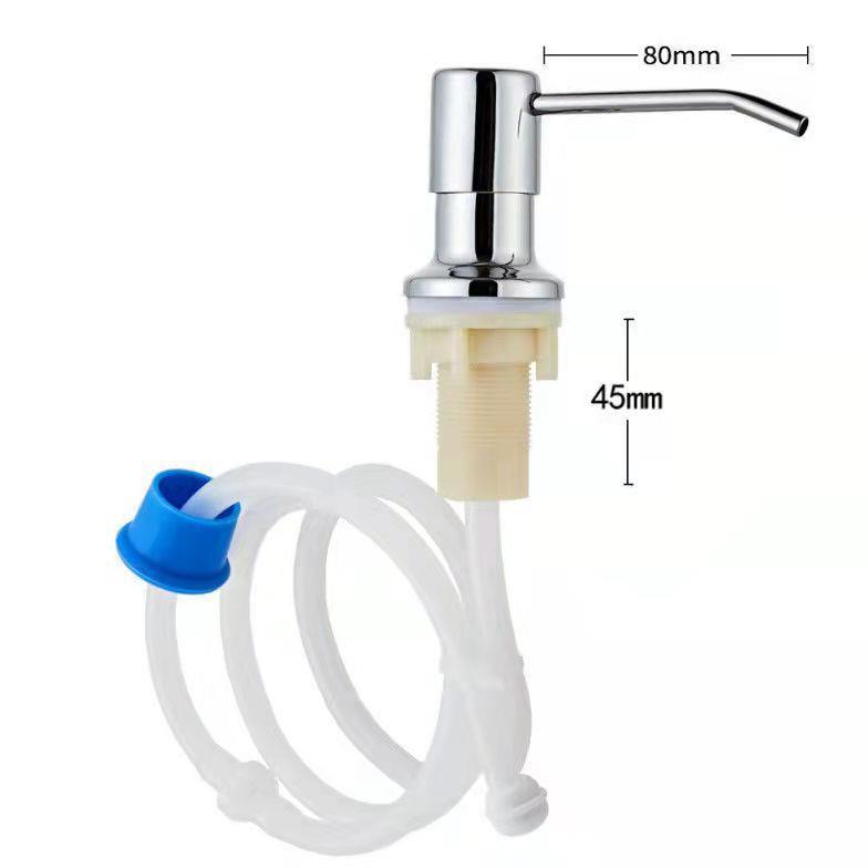 不锈液钢水槽皂器 水槽洗洁皂/液器 洗菜精精池泵头洗免洗洁按压