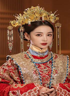 冠皇后头饰高端新娘凤冠皇冠配饰