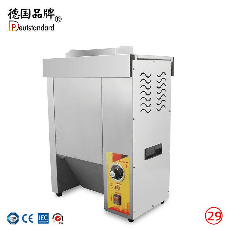 汉堡包机汉堡胚加热烘烤机立式履带链式汉堡胚加热烤汉堡包烤面包