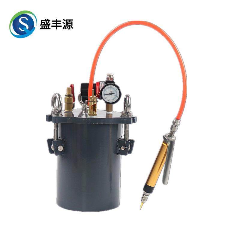 不锈钢压力桶手控大流量胶枪套装点胶阀（送TT针头）全通径